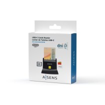 Lecteur de cartes DNI/SIP Aisens ASCR-SN04CSD-BK Noir