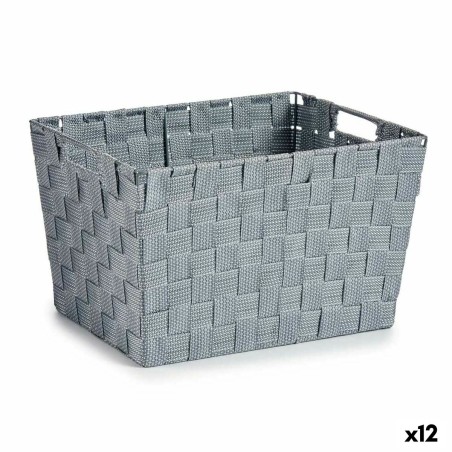 Laundry Basket Kipit A3-6875 Grey Cloth 10 L 25 x 20,5 x 35 cm (12 Units)