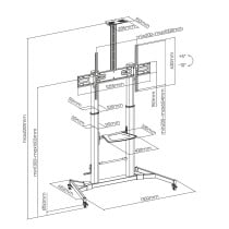 Support de TV Aisens FT100TE-171 60" 100" 100 kg