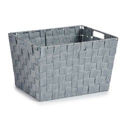 Wäschekorb Grau Stoff 10 L 25 x 20,5 x 35 cm (12 Stück)