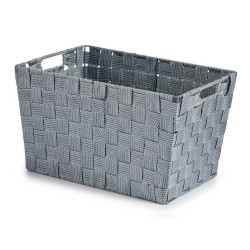 Wäschekorb Grau Stoff 10 L 25 x 20,5 x 35 cm (12 Stück)