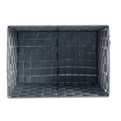 Wäschekorb Grau Stoff 10 L 25 x 20,5 x 35 cm (12 Stück)