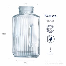 Bouteille en Verre Luminarc Quadro Transparent verre 2 L