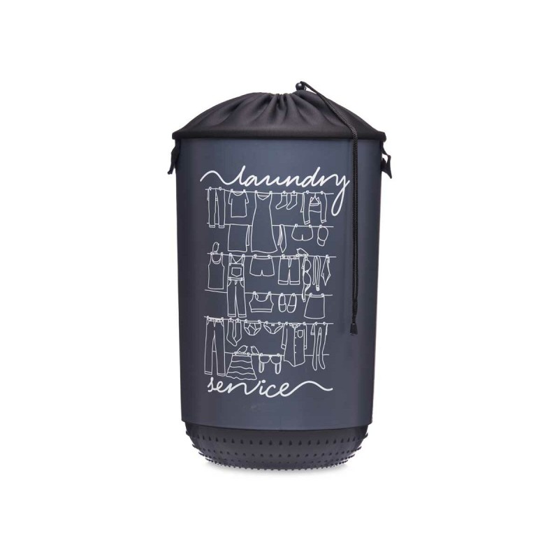 Laundry Basket Kipit Laundry Sevice Dark blue Plastic 40 L 34 x 52,5 x 34 cm (4 Units)