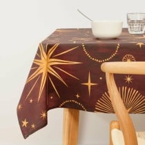 Stain-proof resined tablecloth Belum Christmas Red Golden 100 x 150 cm