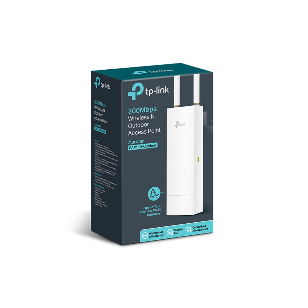 Point d'Accès TP-Link EAP110-Outdoor N300 PoE Blanc