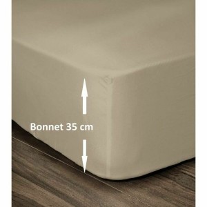 Drap housse Lovely Home Beige 140 x 190 cm