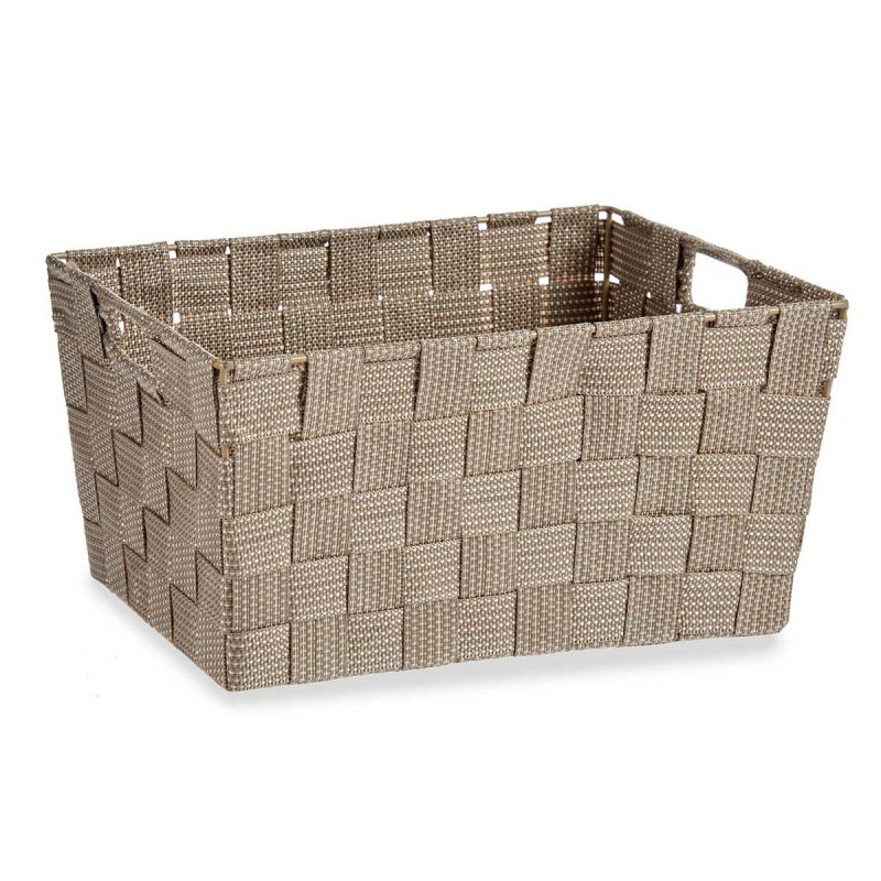 Multi-purpose basket Kipit A3-6883 Brown Cloth 5 L 30,4 x 14 x 20 cm (18 Units)