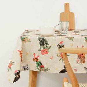 Stain-proof resined tablecloth Belum Christmas Multicolour 250 x 150 cm