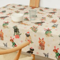 Stain-proof resined tablecloth Belum Christmas Multicolour 250 x 150 cm