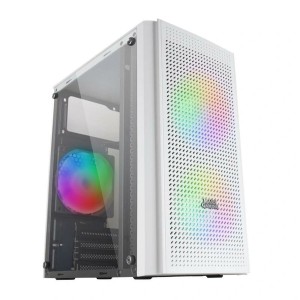 Boîtier ATX semi-tour Mars Gaming MC300W Blanc RGB