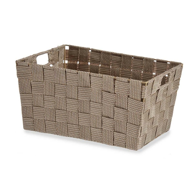 Multi-purpose basket Kipit A3-6883 Brown Cloth 5 L 30,4 x 14 x 20 cm (18 Units)