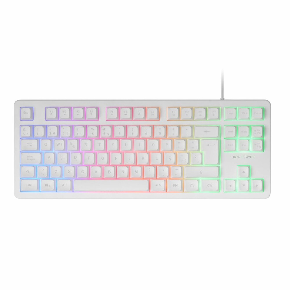 Clavier Mars Gaming MK023 TKL FRGB Blanc