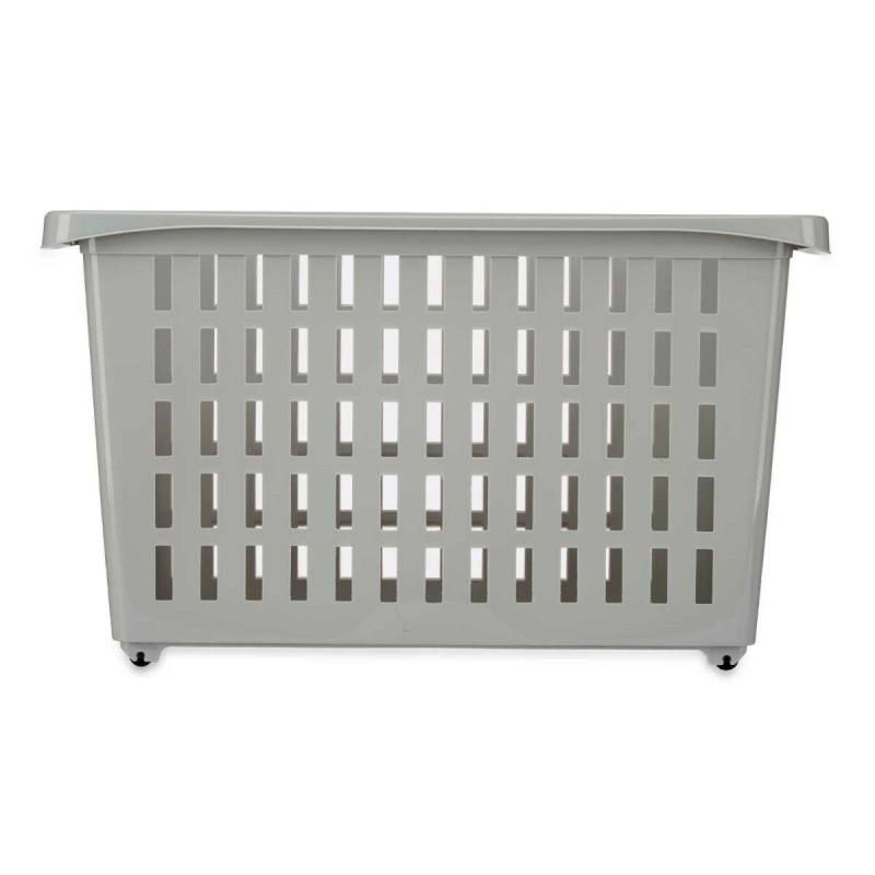 Panier Multi-usages Kipit G-327-1 Gris Plastique 17,5 x 26 x 46 cm Avec des roues (12 Unités)