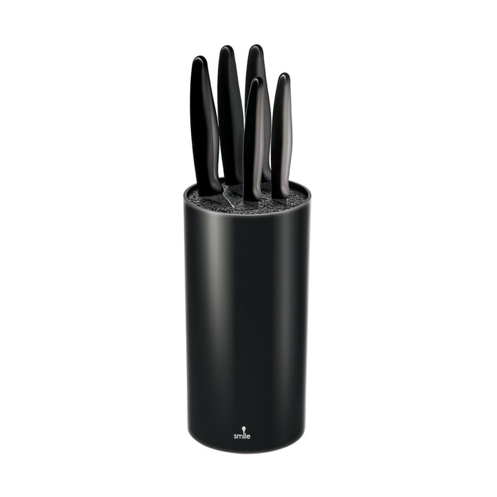 Knife Set Smile SNS-3 Black Stainless steel Plastic 6 Pieces