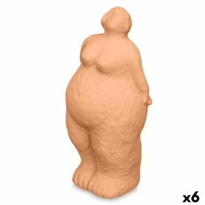 Deko-Figur Orange Dolomite 14 x 34 x 12 cm (6 Stück) Damen Stehend