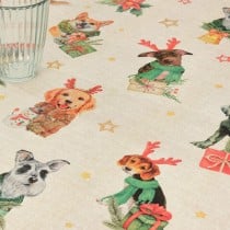 Stain-proof resined tablecloth Belum Christmas Multicolour 150 x 150 cm