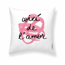 Housse de coussin Decolores Amor en català Multicouleur 50 x 50 cm Coton Catalan