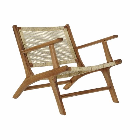 Sitz DKD Home Decor MB-182316 natürlich Teakholz Hellbraun Rattan (69 x 78 x 68 cm)