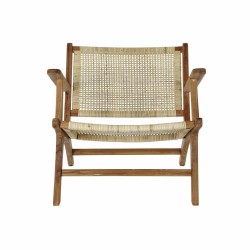 Sitz DKD Home Decor MB-182316 natürlich Teakholz Hellbraun Rattan (69 x 78 x 68 cm)