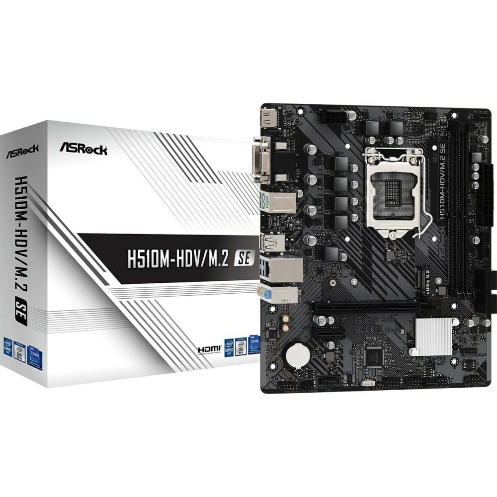 Carte Mère ASRock H510M-HDV/M.2 SE Intel H470 LGA 1200 LGA 1700