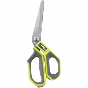 Kitchen Scissors Ryobi Straight Green Metal