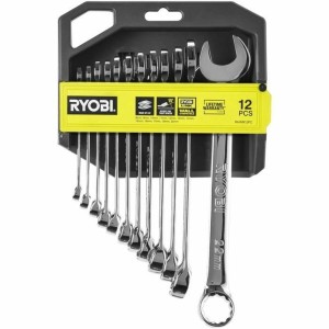 Set of open ended spanners Ryobi Recovery (12 Units)