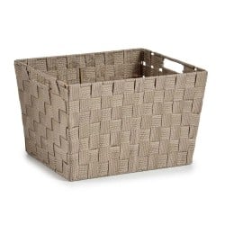 Wäschekorb Beige Stoff 10 L 25 x 20 x 35,5 cm (12 Stück)