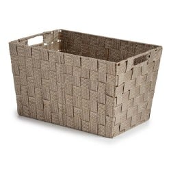 Wäschekorb Beige Stoff 10 L 25 x 20 x 35,5 cm (12 Stück)