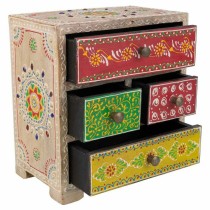 Jewelry box Alexandra House Living Multicolour Natural Mango wood MDF Wood 11 x 20 x 19 cm 5 drawers