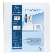 Ringbuch Exacompta Kreacover Weiß A4+ Anpassbar (10 Stück)