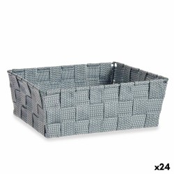 Mehrzweckkorb Kipit A3-6930A9 Grau Stoff 2,4 L 20 x 8 x 24 cm (24 Stück)