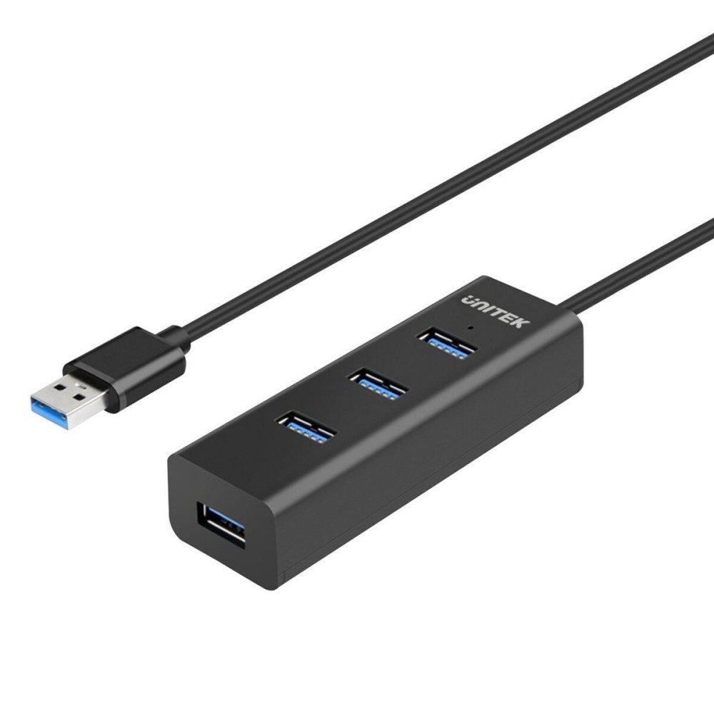 4-Port USB Hub Unitek Y-3089 Schwarz