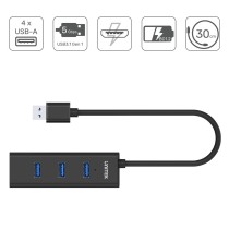 Hub USB 4 Ports Unitek Y-3089 Noir