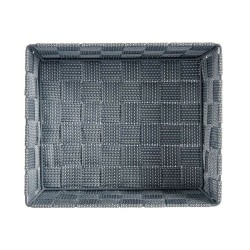 Panier Multi-usages Kipit A3-6930A9 Gris Tissu 2,4 L 20 x 8 x 24 cm (24 Unités)