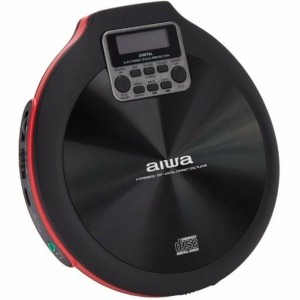 CD/MP3 Player Aiwa PCD-810RD Portable Black Red