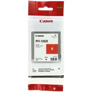 Original Tintenpatrone Canon PFI-106 R Rot