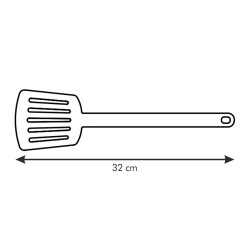 Spatula Tescoma Space Line White Black Plastic