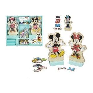 Lernspiel Disney Plattenspeicher Bekleidung 54 Stücke 34 x 28 cm Holz