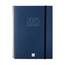 Agenda Finocam OPAQUE Bleu A5 15,5 x 21,2 cm 2025