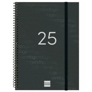 Agenda Finocam YEAR Noir A5 15,5 x 21,2 cm 2025