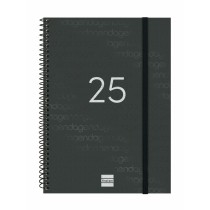 Agenda Finocam YEAR Noir A5 15,5 x 21,2 cm 2025