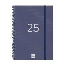 Diary Finocam YEAR Blue A5 15,5 x 21,2 cm 2025