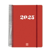 Agenda Finocam MY E10 Rouge A5 15,5 x 21,2 cm 2025