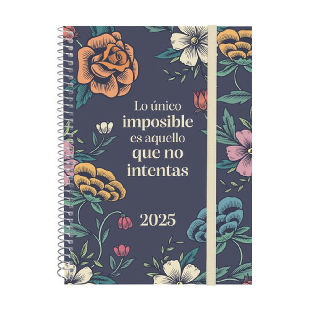 Diary Finocam DESIGN COLLECTION A5 15,5 x 21,2 cm 2025 Floral