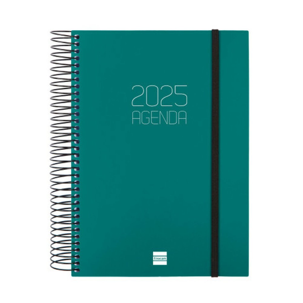 Agenda Finocam OPAQUE Vert A5 15,5 x 21,2 cm 2025