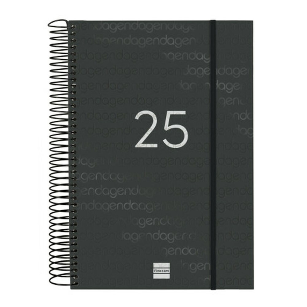 Agenda Finocam YEAR Noir 16,5 x 24,2 cm 2025