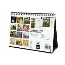 Calendrier de bureau Finocam PERROS Y GATOS Multicouleur Papier 21 x 15 cm 2025