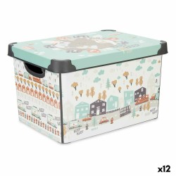 Storage Box with Lid Kipit STYLE BOX-17L-6 Plastic Road 17 L 27,5 x 22 x 36,5 cm Children's (12 Units)