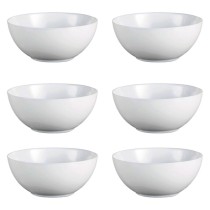 Set of bowls Luminarc Diwali White Glass (18 cm) (6 pcs)